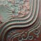 #934 Rust with Verde Wash: Rust base color with green hand rubbed into recesses